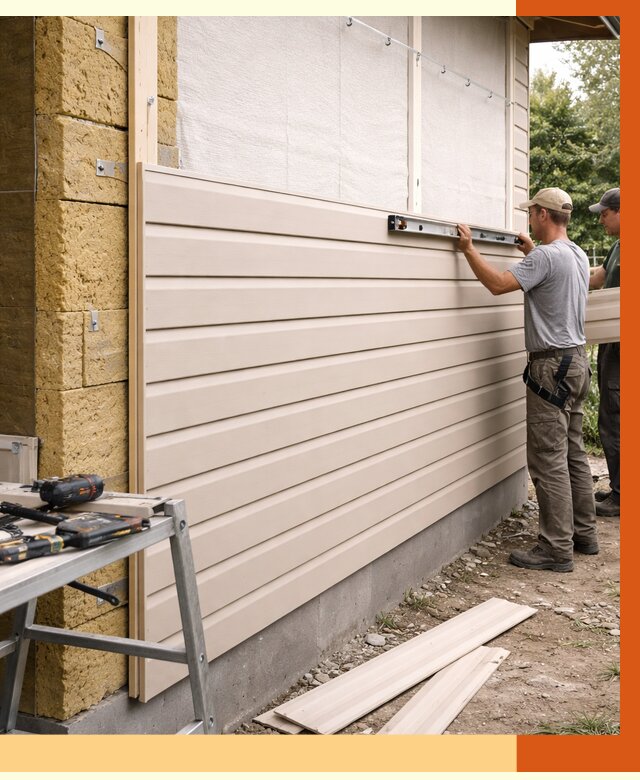 Монтаж сайдинга после утепления в Саратове от 1893 руб. — обшивка и облицовка | ТепломастерСрт